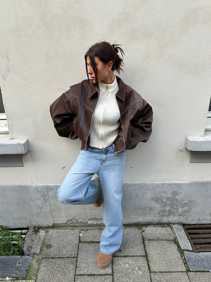 FAYE OVERSIZED CONSTRAST JACKET