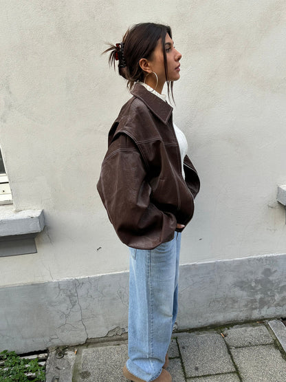 FAYE OVERSIZED CONSTRAST JACKET